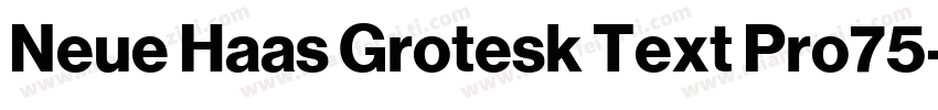 Neue Haas Grotesk Text Pro75字体转换